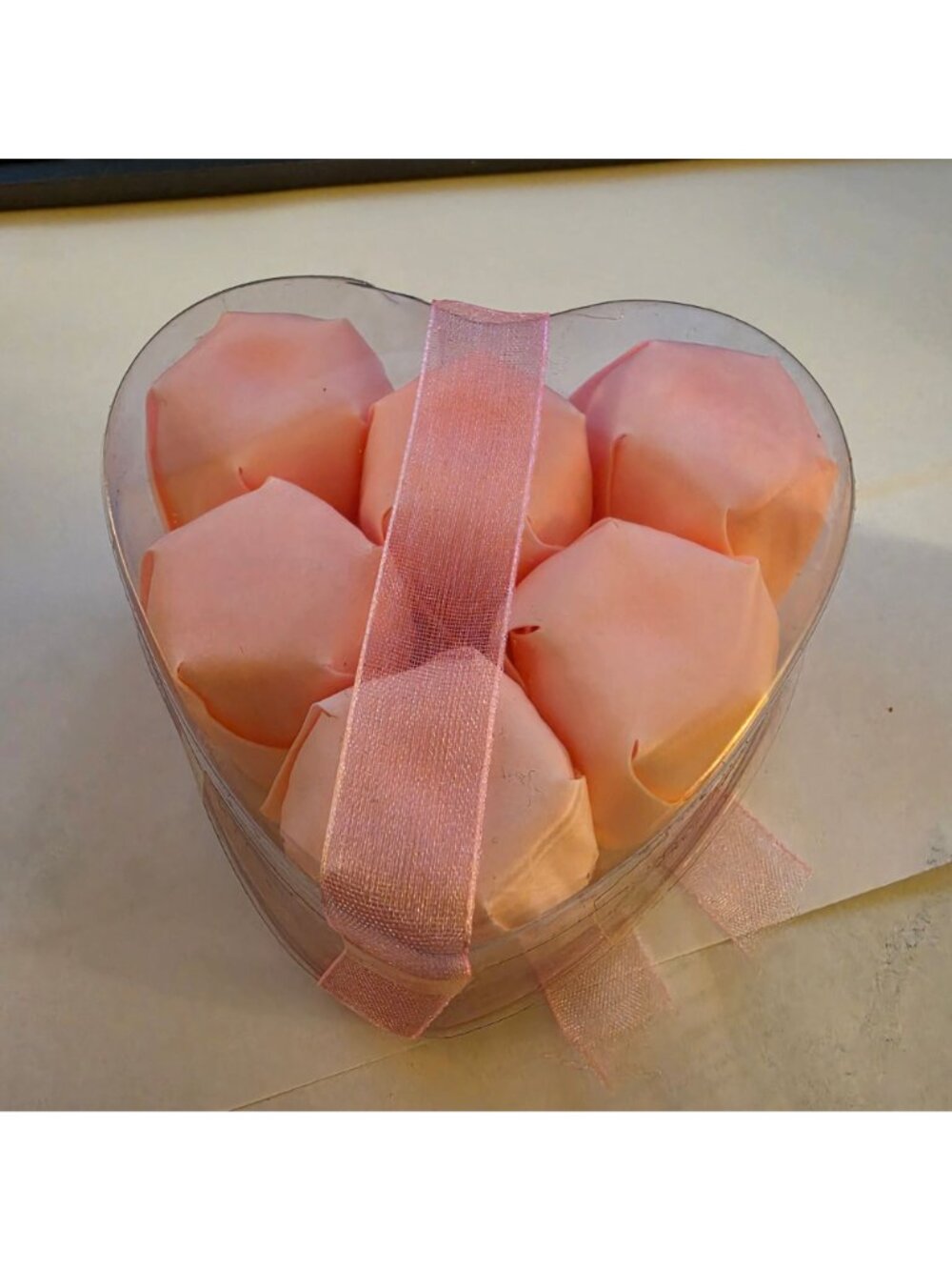 Pink Rose Self Care Gift Set - Bath Bomb, Handmade Soap, Faux Roses - New - Picture 7 of 8